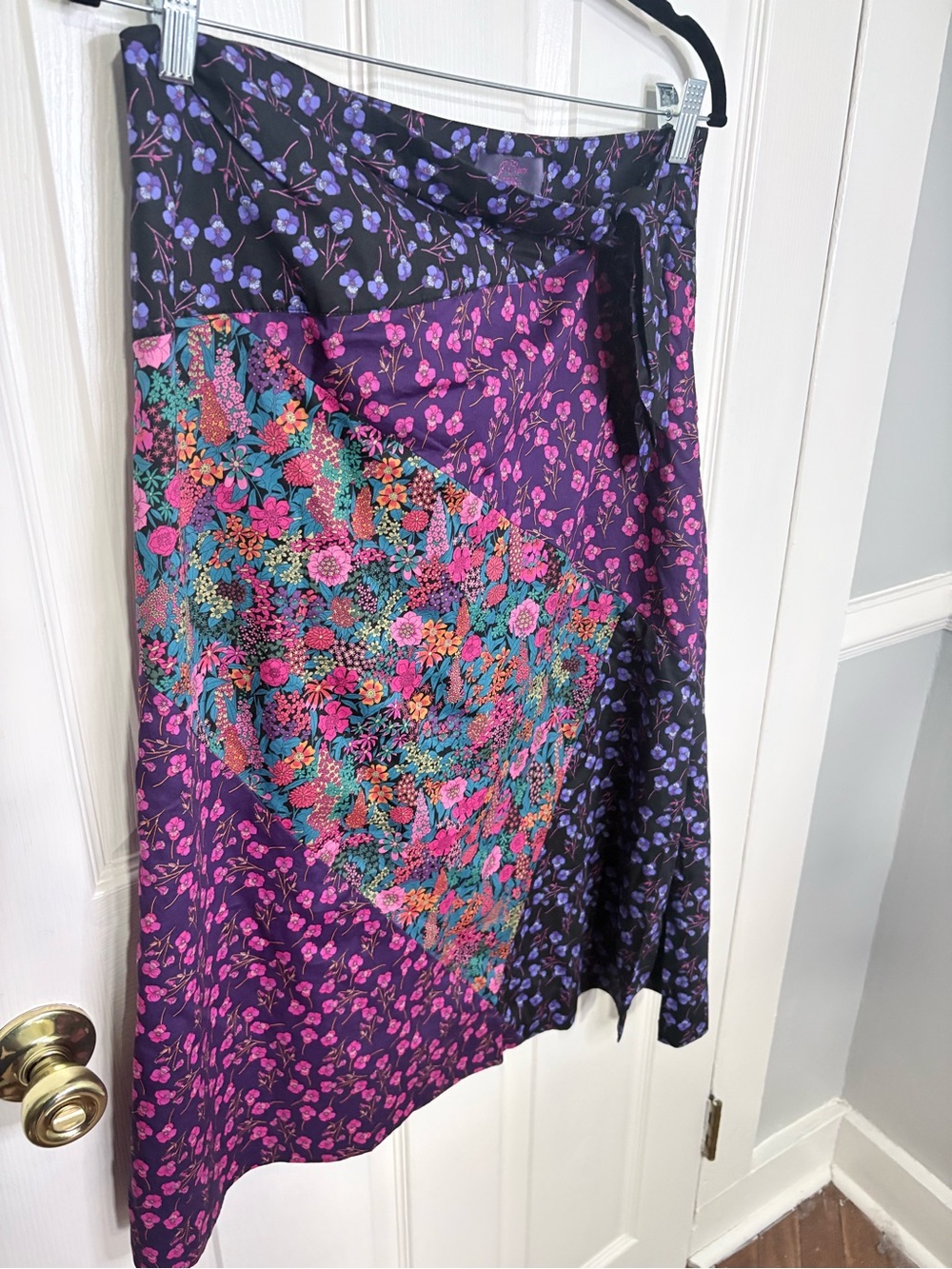 J.Crew x Liberty Tie-Waist Midi Skirt Mixed Floral Size 6 - Picture 3 of 9